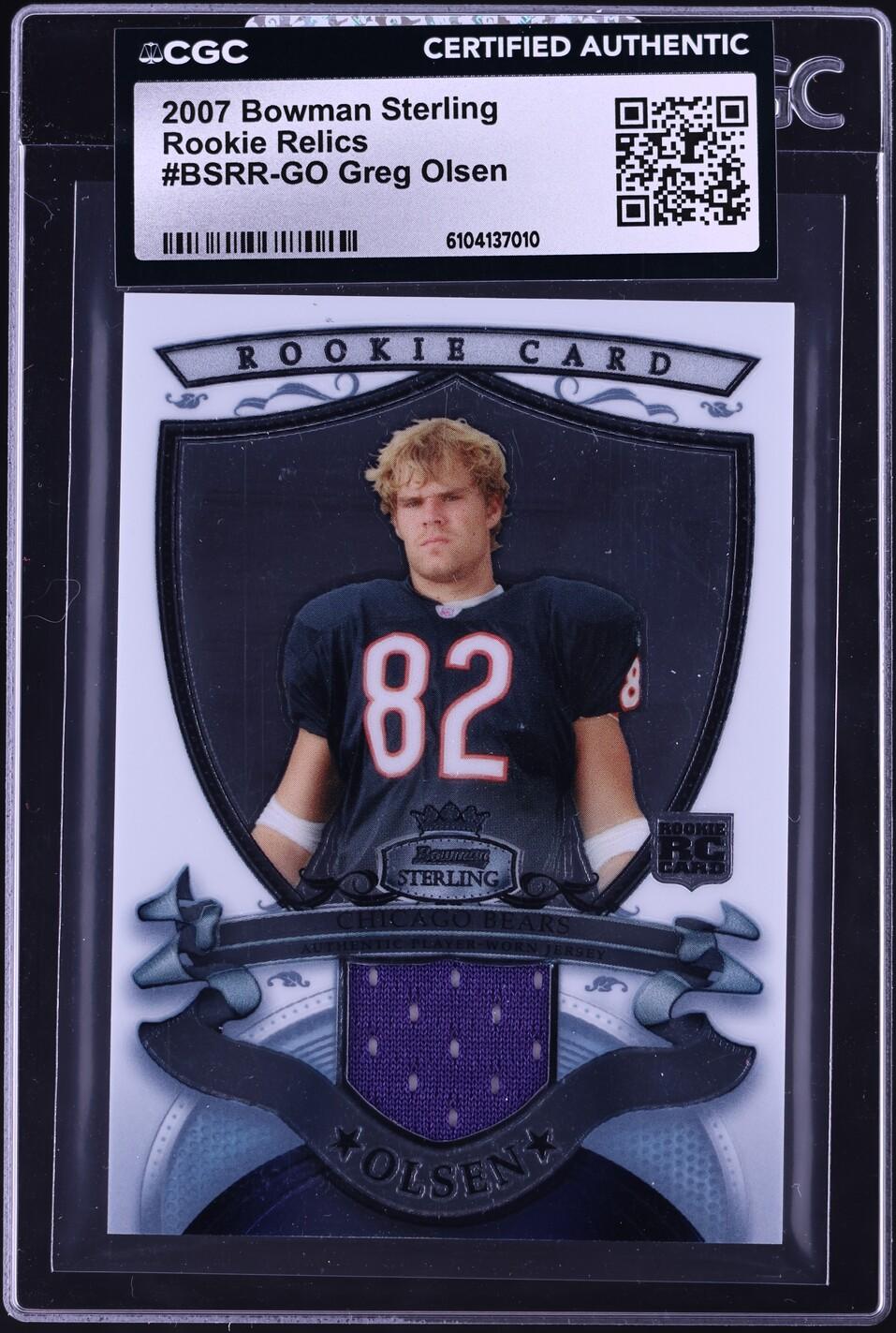 Rookie Relics Greg Olsen