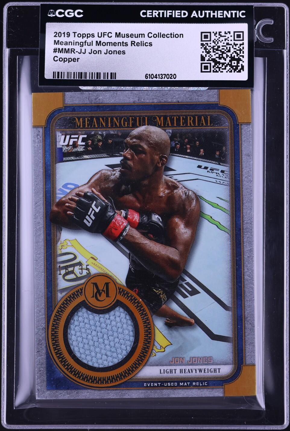 Museum Collection Meaningful Moments Relics Copper Jon Jones