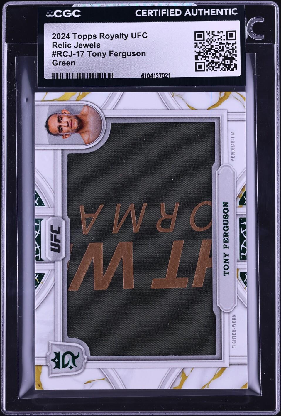 UFC Relic Jewels Green Tony Ferguson
