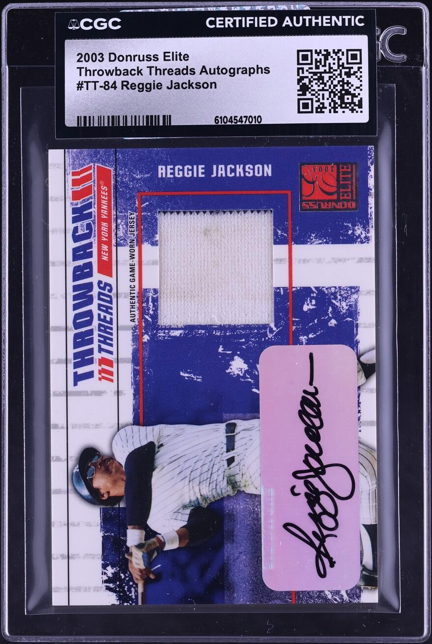 Throwback Threads AUTO Reggie Jackson