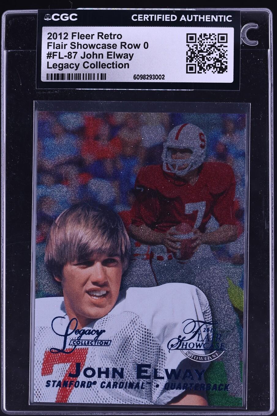 Flair Showcase Row 0 Legacy Collection John Elway /100
