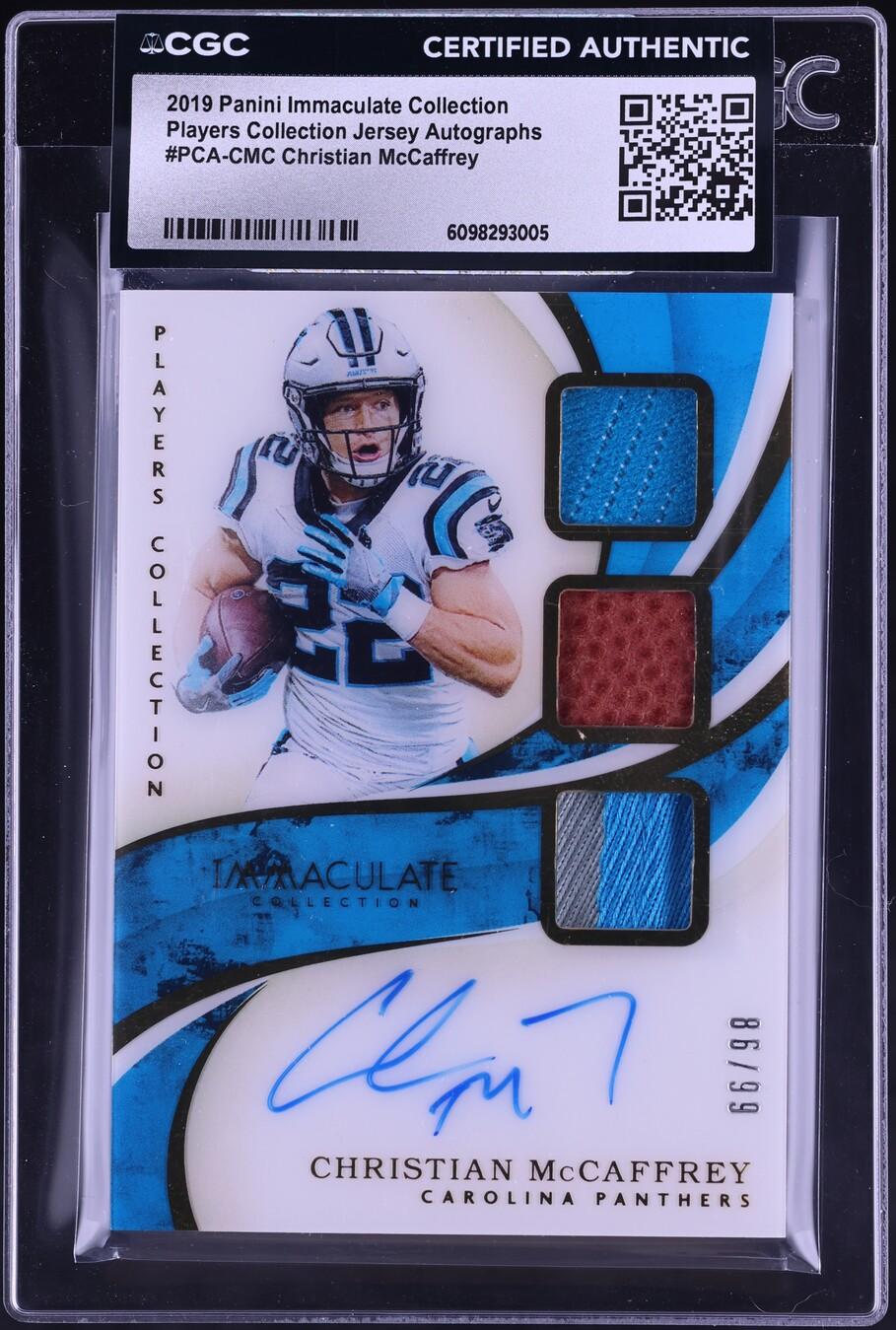 Collection Christian McCaffrey PATCH AUTO /99
