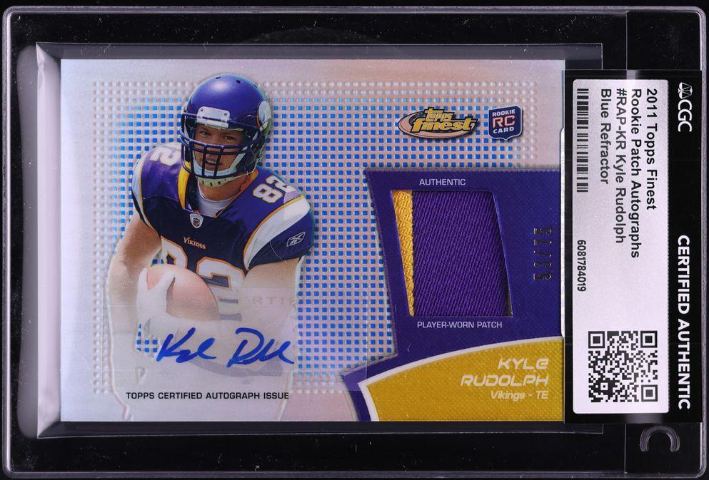 Kyle Rudolph ROOKIE PATCH AUTO /75