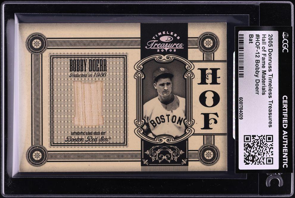 Fame Bobby Doerr BAT PATCH /25