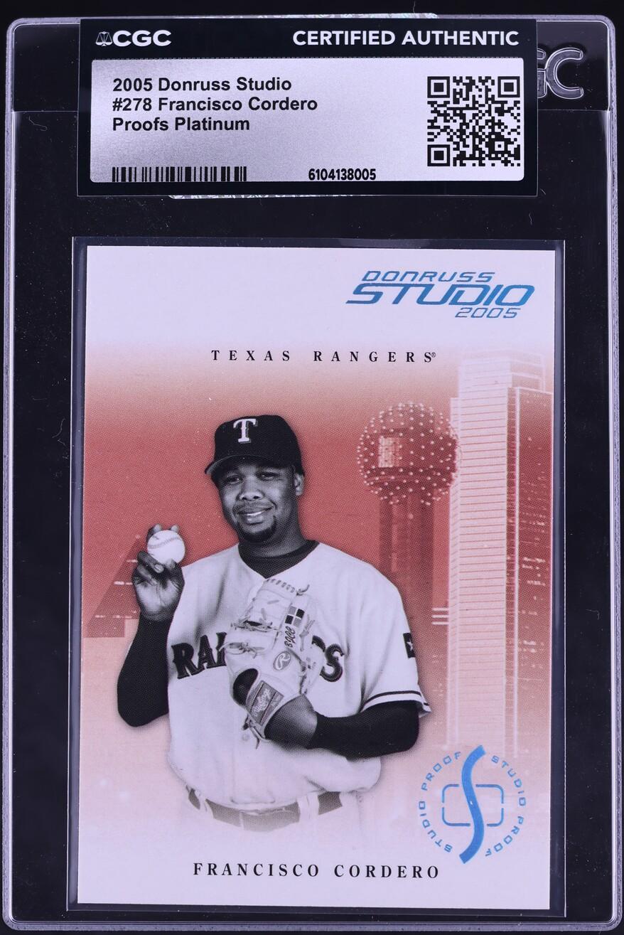 Proofs Platinum Francisco Cordero