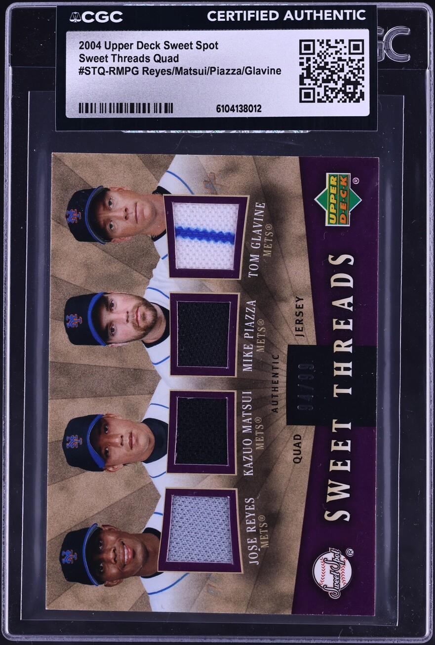 Sweet Spot Sweet Threads Quad Reyes/Matsui/Piazza/Glavine