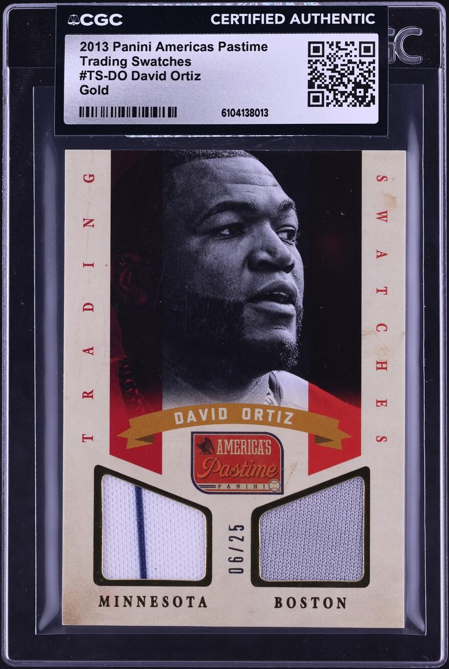 Pastime Trading Swatches Gold David Ortiz