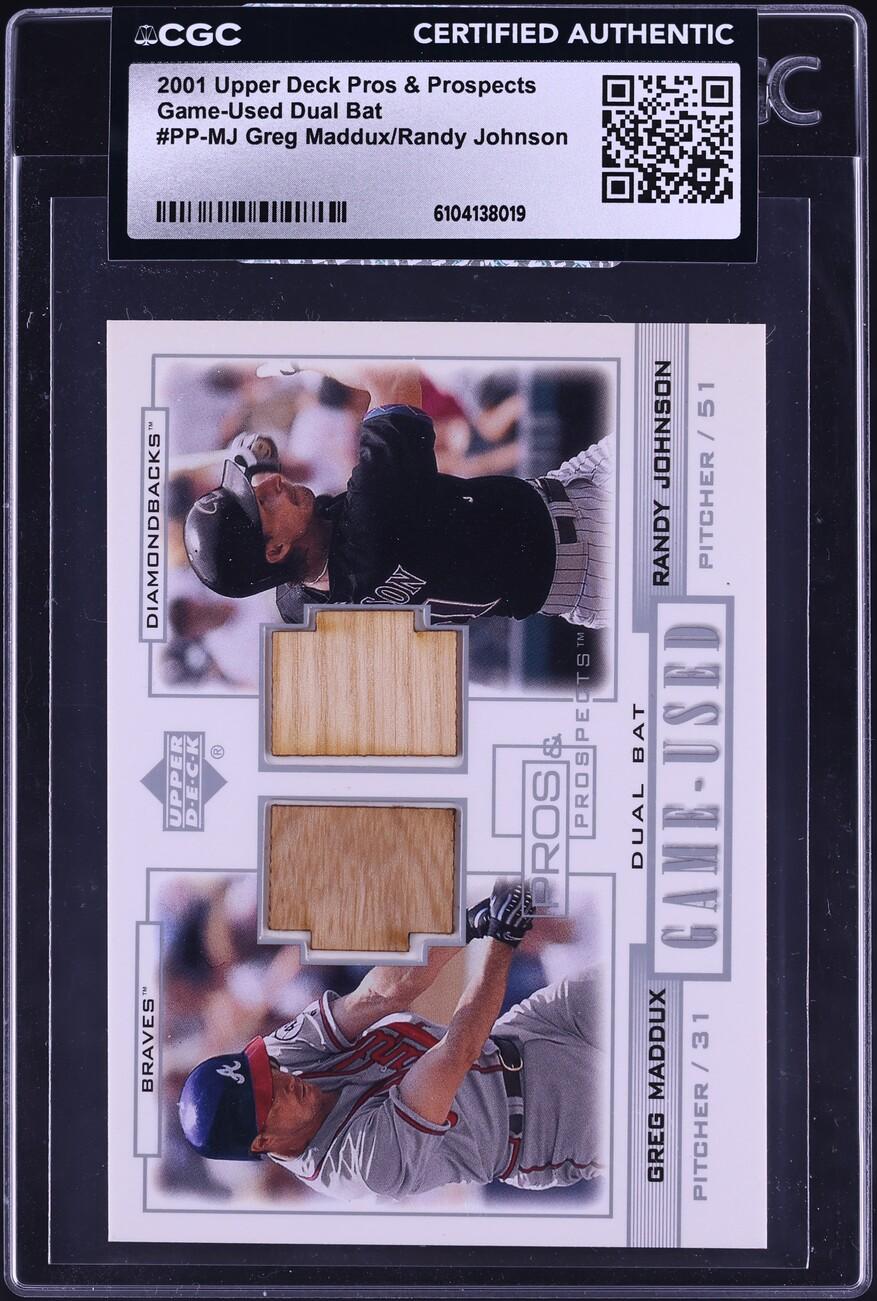 Prospects Game-Used Greg Maddux Randy Johnson BAT