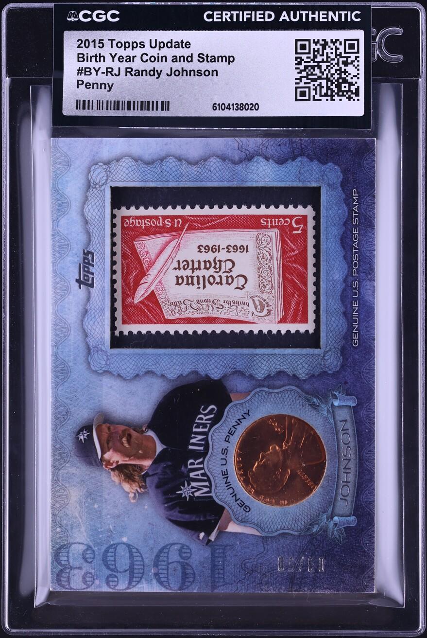 Birth Year Coin and Stamp Penny Randy Johnson